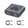 Металлический HDTV-разветвитель для отображения на двух экранах, поддержка разрешения 4K 60 Гц и 1080P, с простой установкой драйверов