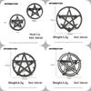 Pentagram series stainless steel brooch, symbolizing the positive energy of warding off evil, symbol of cultural lapel jewelry.