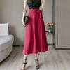 Summer Bohemian Wrap Skirts Women Casual Ruffle Wide Leg Loose Skirt Ladies Side Split Ruffled Chiffon Beach Woman Faldas