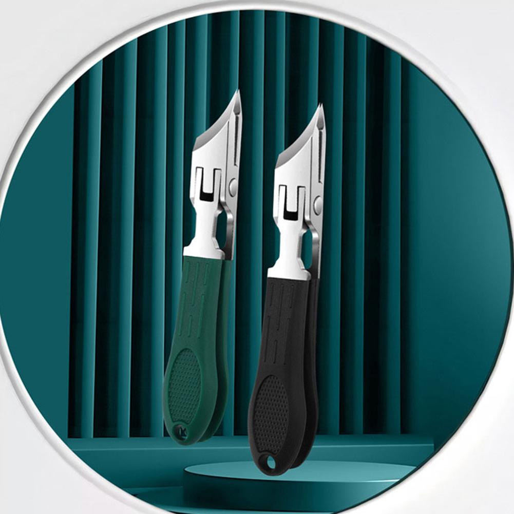 Кусачки для ногтей с большим отверстием Высококлассные Оригинальные Защита от разбрызгивания Канавка для ногтей Специальный нож для ногтей типа «орлиный клюв» Щипцы для толстых ногтей на ногах