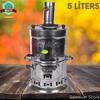 Stainless Steel 5 Liters Tea Warmer Wood Samovar Coal Tea Stove Plateau Presentation Teapot Tea Ceremony Teaware Camping Picnic