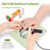 Mini USB Nail Dust Collector Portable Nail Dust Extractor Nail Vacuum Cleaner Fan With 2 Dust Filter Bags Nail Art Manicure