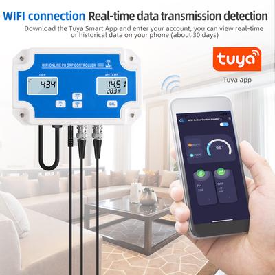 3 в 1 WiFi цифровой измеритель pH ORP температуры тестер качества воды онлайн пульт дистанционного управления многофункциональный смарт-монитор Tuya APP управление EU Plug