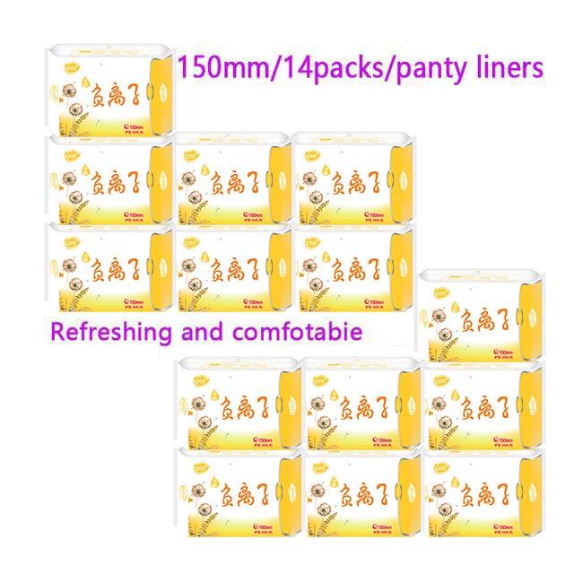 10 упаковок анионовых гигиенических прокладок для женщин, менструальных гигиенических прокладок, убивающих бактерии, с ежедневным использованием, анионных гигиенических гигиенических прокладок
