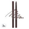 New Drawing Eyebrow Auto Pencil 0.25g, No. 1 Dark Brown, 3 Pcs.