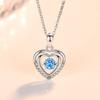 Двойная любовь, согревающее сердце ожерелье для женщин, японское и корейское, простое бьющееся сердце кулон ключичная цепочка свитер цепочка шейная цепочка