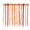 12 шт. палочки для волос DIY ретро печатные деревянные народные стиль элегантные темпераментные женские украшения
