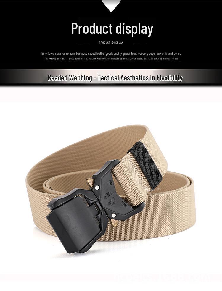 Мужской эластичный тактический пояс для улицы с возможностью нанесения логотипа на заказ