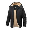 Thick and Plush Workwear, Winter Clothing, Cotton Jacket, Cold Resistant and Warm, Solid Color Hooded Cotton Jacket