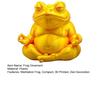 Дзен Лягушка Орнамент Лягушка Сидящая в Медитации Фигурка 3D Печатная Настольная Статуэтка Лягушки для Дома