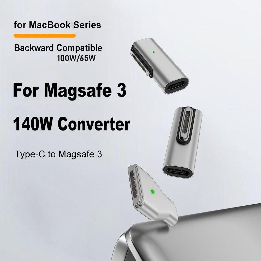 140W Type-C Female To Magsafe 3 Converter Connector PD Charging Plug for MacBook Air/Pro