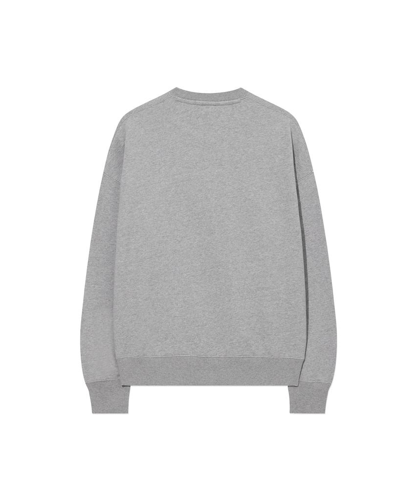 COVERNAT WOMAN Oversized Cooper Logo Sweatshirt Melange Gray