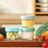 6pcs with Scale Dipping Sauce Cup Reusable Salad Dressing Container Mason Jar Baby Food Jar  Honey