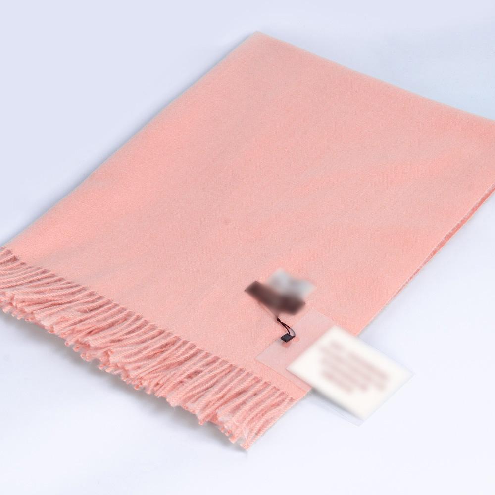 Thickened Solid Color Double Sided Imitation Cashmere Scarf Autumn and Winter Atmosphere Women's High End Versatile Men's Scarf Warm Shawl