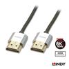 LINDY CROMO LINE Кабель HDMI 4K 0.3м 2.0 Тип-A Ультратонкий (Номер модели 41669)