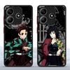 Чехол-накладка для телефона Funda Back для Xiaomi Redmi Note 14 11 9S 14C A4 13C 10 12 13 Pro Plus Аниме Клинок, рассекающий демонов