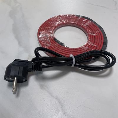 Предварительно собранный промышленный нагревательный кабель 220 В с вилкой европейского стандарта, взрывозащищенный, огнестойкий нагревательный провод, ширина 10 мм