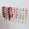Daisy Flower Phone Wristband Cotton Rope Daisy Flower Keyring Boho Style Phone Lanyard  Phone