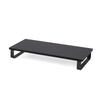 Iris Ohyama Monitor Stand That Keeps Your Desk Tidy Width 59 Cm Black Wide Design with Large Storage Area Elevates the Line of Sight To Reduce the