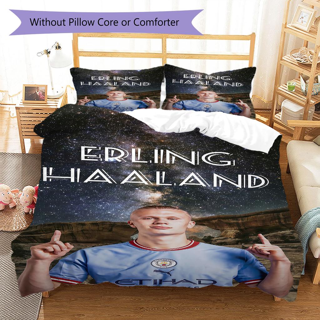 Vinicius Jr. Soul Bedding Quilt Set Quilt Cover Pillowcase Home Decoration Birthday Gift (1 * duvet cover + 2 * pillowcase, without core)