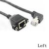 Right Angle Screw Panel Ethernet LAN Cord Network Wire RJ45 Cable Panel Mount Extension Cable