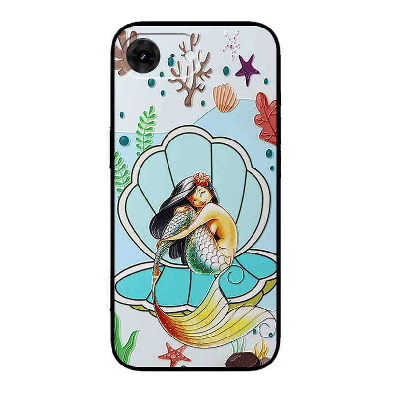 3D Тисненый Чехол Для iphone 16e 2025 Coque Funda Черный Силиконовый Мягкий Задний Чехол Для iphone 16e Чехол 16 e Оболочка Capas
