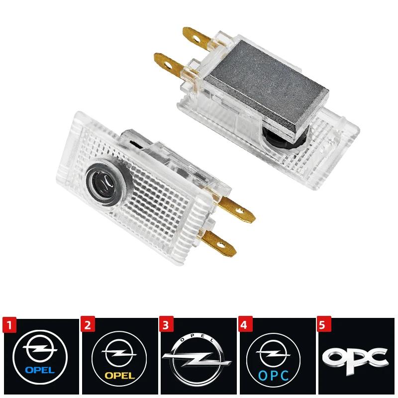 2 pieces LED Car Door Lights Welcome Light Emblem Logo Lamps For Opel Insignia A B 2009-2017 Antara 2008-2018 car accessories