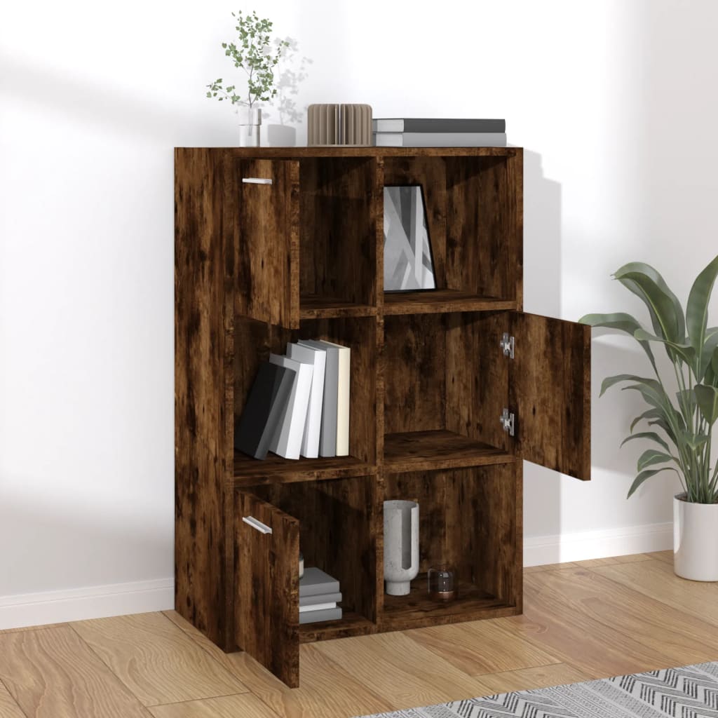 Storage Cabinet Smoked Oak 60 x 29.5 x 90 cm