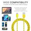 Быстрозарядный кабель USB A на Type C, 2A, нейлоновый, для передачи данных, зарядный провод, 1/2/3 метра, для Samsung Huawei Xiaomi Android, кабель USB C