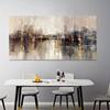 Абстрактное искусство на холсте Современный городской пейзаж для гостиной, спальни, Картина городского пейзажа, Настенное искусство на холсте