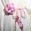 Handmade Big Flower Decorative Tassel Braid Belts Tie Strap Woven Waist Rope Bohemian Waistband