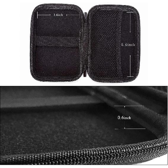 Жесткий кейс Ginsco для портативного внешнего жесткого диска Seagate 1/2 ТБ 5 ТБ, для ультратонкого жесткого диска UnionSine 500 ГБ/1 ТБ, Универсальный кейс для HDD для