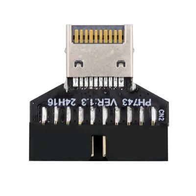 Xiwai USB Type E IDC разъем передней панели разъем для USB 20-контактный разъем адаптер расширения настольная материнская плата 3.2/3.1 3.0