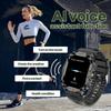 Умные часы со светодиодным фонариком 2,01" Bluetooth-звонки Голосовой помощник Множество спортивных режимов Мониторинг здоровья Умные часы для мужчин и женщин