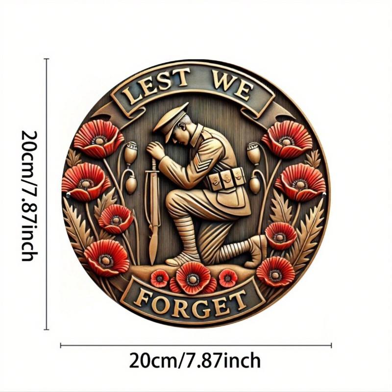 Vintage Clown Metal Sign 7.8" Round Aluminum Wall Art Humorous Bathroom Decor Bar Cafe Beach House