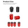 NBS4 4Pcs Metal Car Wheel Tire Valve Caps Air Stem Covers For Honda Civic FIT Accord Prelude CRV 5th City CRZ CRX Jazz HRV Insight