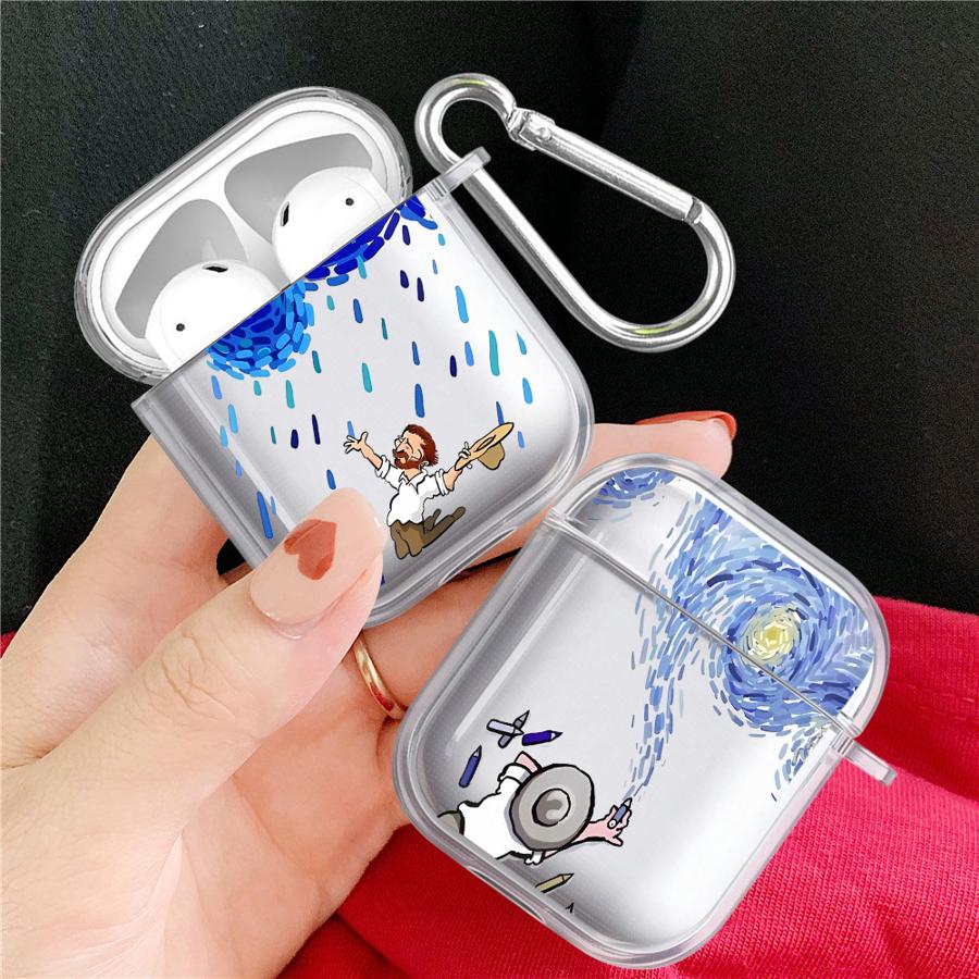 Модные Прозрачные Чехлы для Наушников Van Gogh Чехол для Airpods Pro2 2 3 1 Pro 4 Pro3