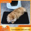 Black Cat EVA Litter Catcher: Non-Slip Anti-Splash Mat for Pets