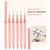 Ручка для рисования ногтей, удобная ручка, дизайн ногтей, тонкий кончик, кисть-лайнер для дизайна ногтей, ручка для маникюрного салона