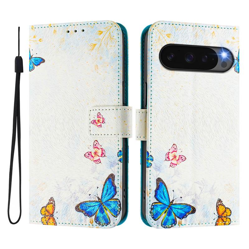 Роскошный откидной кожаный чехол для Google Pixel 10A 9A, откидная крышка для Google Pixel 10 9 Pro XL 5G, кошелек, сумки, чехлы с цветами