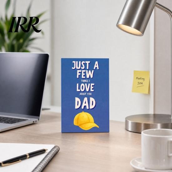 Keepsake Book for Father Fill-in-the-blank Memory Book, Just A Few Things I Love about You Dad Journal, 51 Sentimental Gift Sheets
