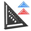 7-дюймовая треугольная линейка, метрический стропильный угольник, 90-градусная линейка, транспортир, алюминиевый сплав, деревообработка