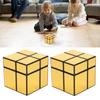2 шт. магический куб второго порядка золотое зеркало головоломка обучающие развивающие игрушки для детей и взрослых