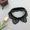 Embroidered False Collar Elegant Shirt Single Collar Versatile Detachable Fake Collars Sweater Dress Neckline Cat Ear Collar Tip