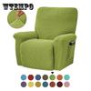 Split Jacquard Recliner Cover Elastic Lazy Boy Chair Sofa Covers Stretch Spandex Couch Slipcovers Armchair Case Solid Color