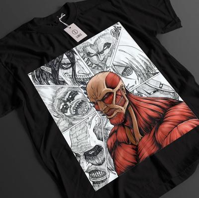 Футболка Attack On Titan, футболка Армина Колосса, футболка AOT, аниме, унисекс, с графическим принтом.