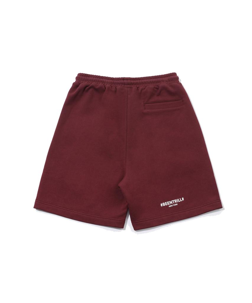 BEENTRILL NEWYORK Классические шорты Hashtag с комфортной посадкой (Ягода)