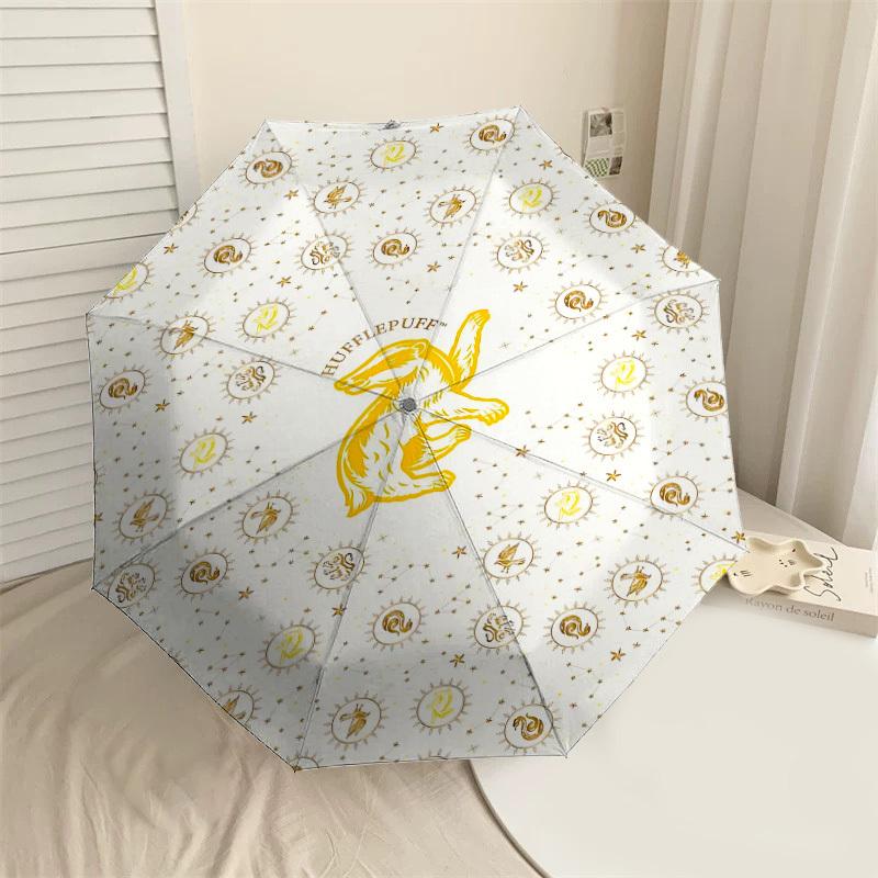 1PC Warner Hufflepuff Badger Umbrella-8-Rib Reinforced, Automatic Open, Lightweight-A98