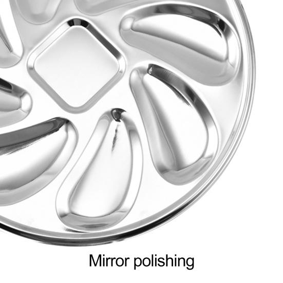 Тарелка с морепродуктами, многофункциональная пищевая тарелка в форме устриц, 8 слотов, устойчивость к ржавчине, сервировочная тарелка для устриц