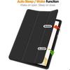 Coque + Verre Trempé - E.F.Connection - pour Samsung Galaxy Tab S10 Plus / S9 Plus - Etui Antichoc Noir